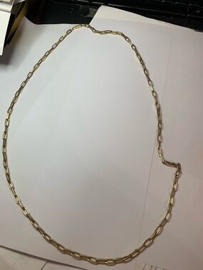 Gold Chain Link Necklace - Women's Jewelry